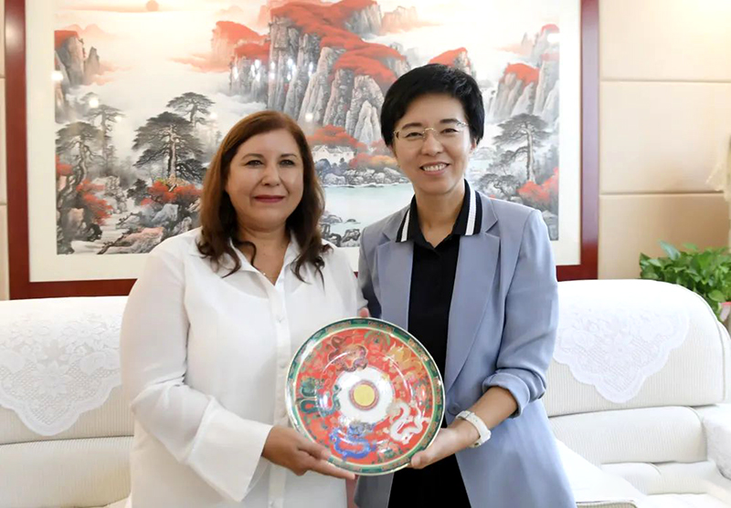 阳泉市委书记雷健坤会见阿根廷塞里略市市长约兰达·格拉西拉·维加