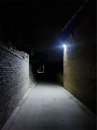 汾西县桑原村:路灯盏盏暖人心 照亮乡村振兴路