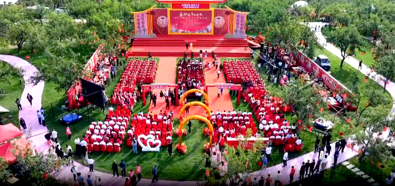 借助万人集体婚礼 山西稷山县做足“文旅+”文章