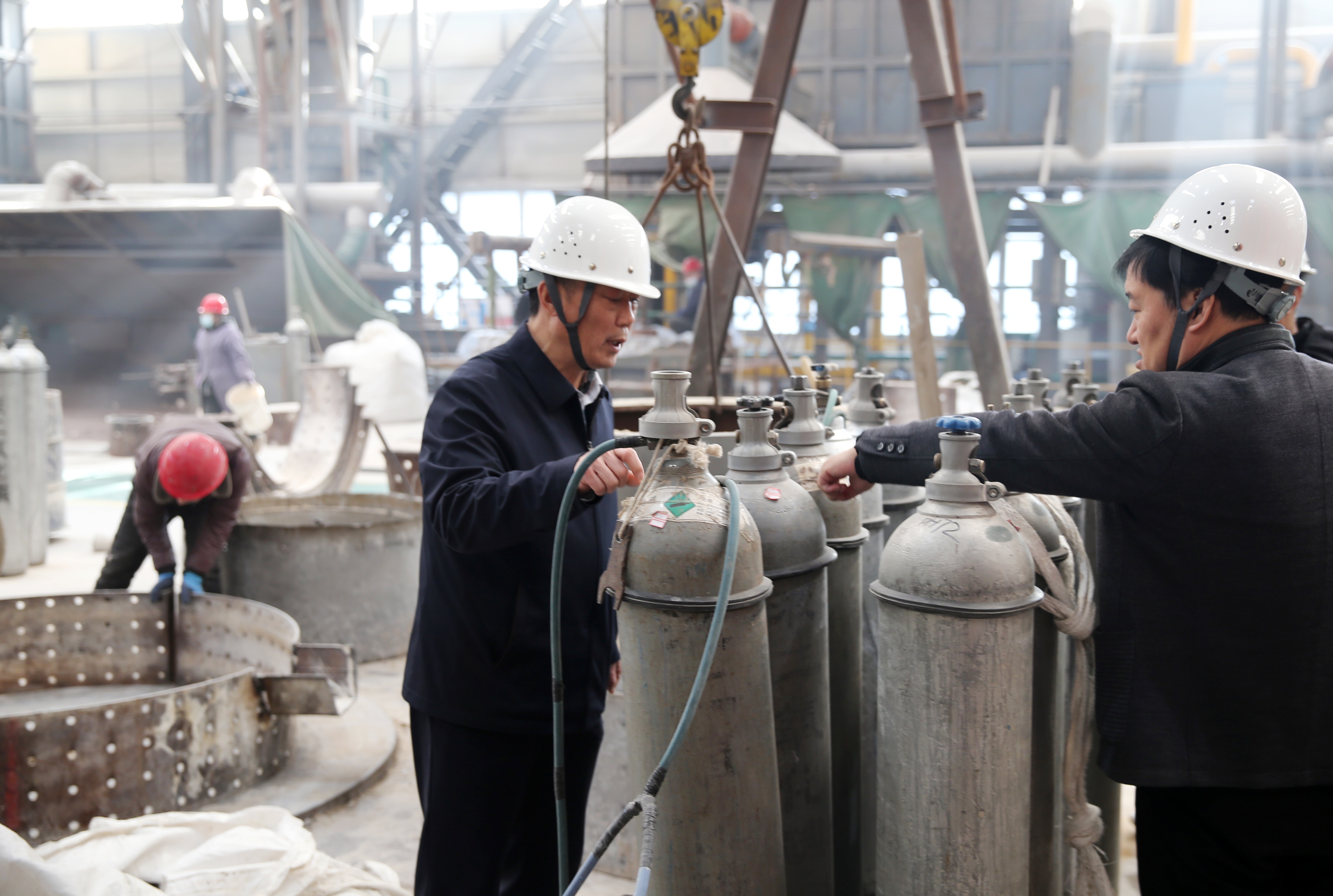 运城市市场监管局督导检查闻喜县节前特种设备安全工作