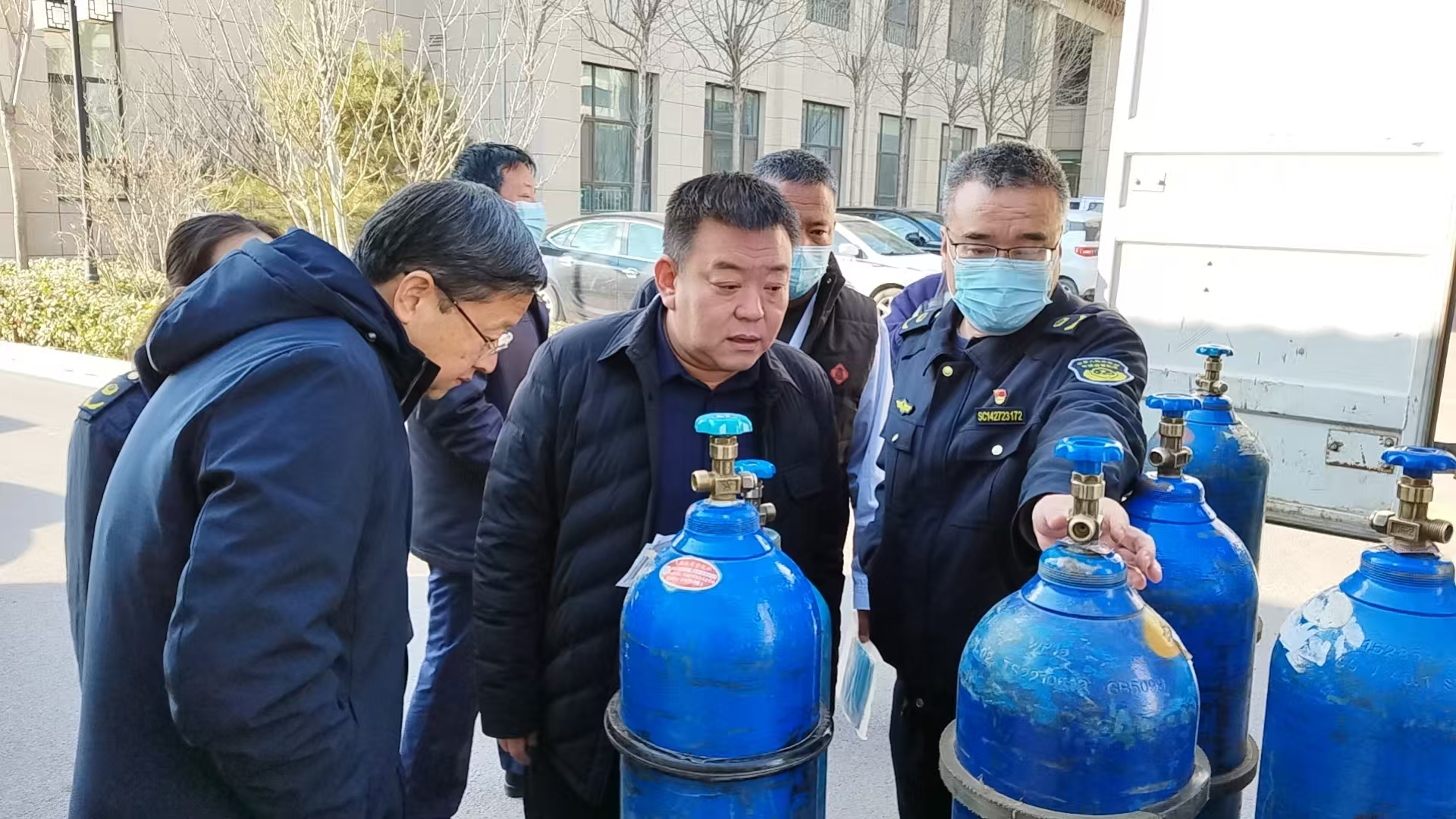 芮城县副县长张炜督导检查节前特种设备安全工作